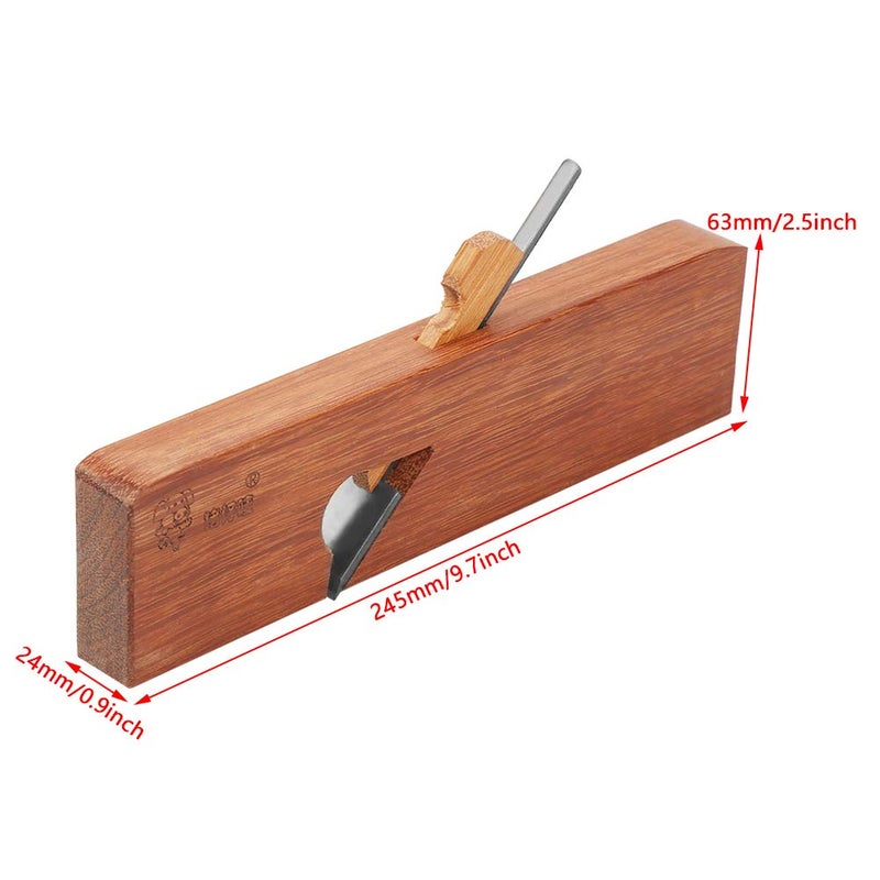 Walfront Woodworking Plane, Router Hand Plane Woodworking Shoulder Plane Carpenter Wood Cutting Tool Used for Planks, Plasterboard (9.7 * 2.5 * 0.9in) - Image 3