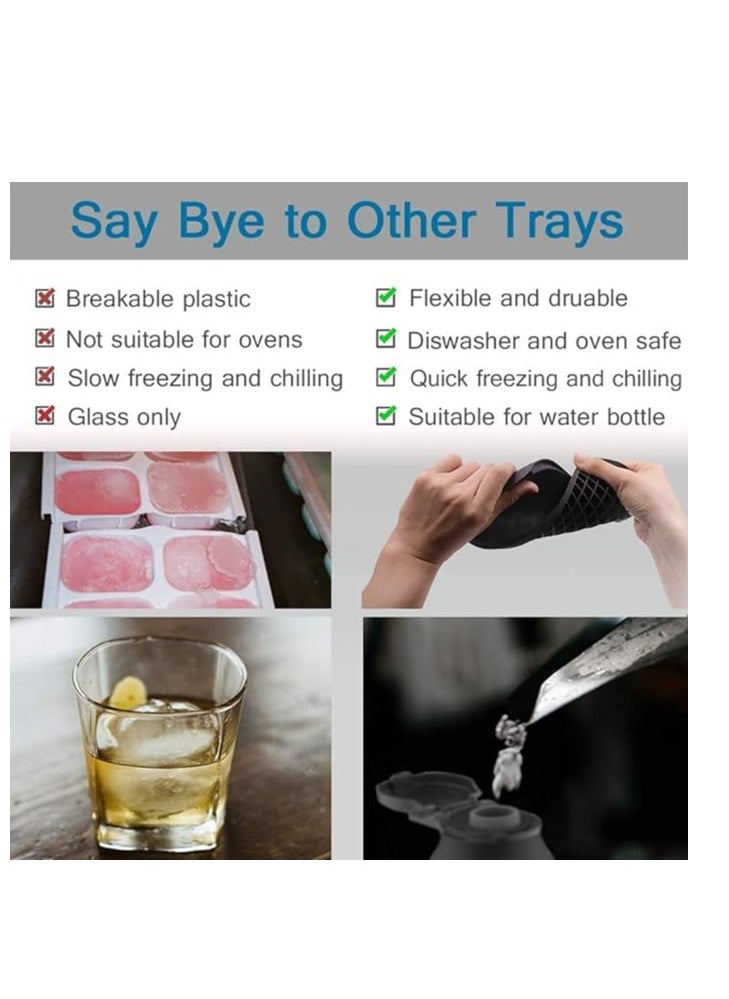 Cool Baby - Mini Ice Cube Trays 3 Pack 160 Crushed Ice Cube Molds Small Ice Cubes for Easy Removal BPA Free Flexible Stackable and Durable Soft Mold Storage Container - Image 1