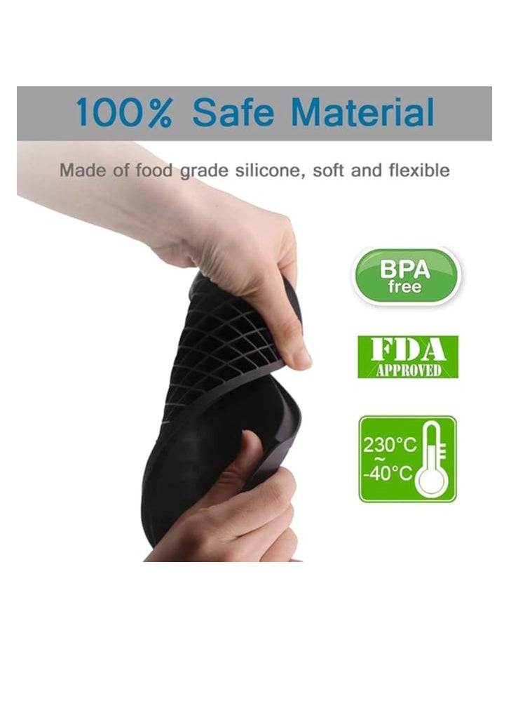 Cool Baby - Mini Ice Cube Trays 3 Pack 160 Crushed Ice Cube Molds Small Ice Cubes for Easy Removal BPA Free Flexible Stackable and Durable Soft Mold Storage Container - Image 1