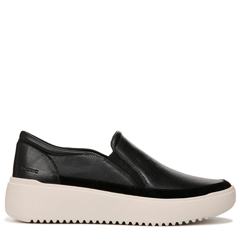 Vionic Womens Kearny Sneaker Black Leather 8.5 W - Image 3