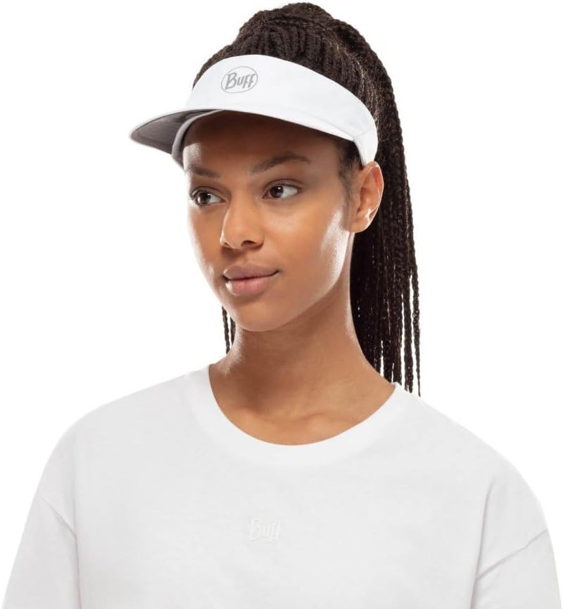 Buff Reflective Visor Cap R-Solid in White - Image 3