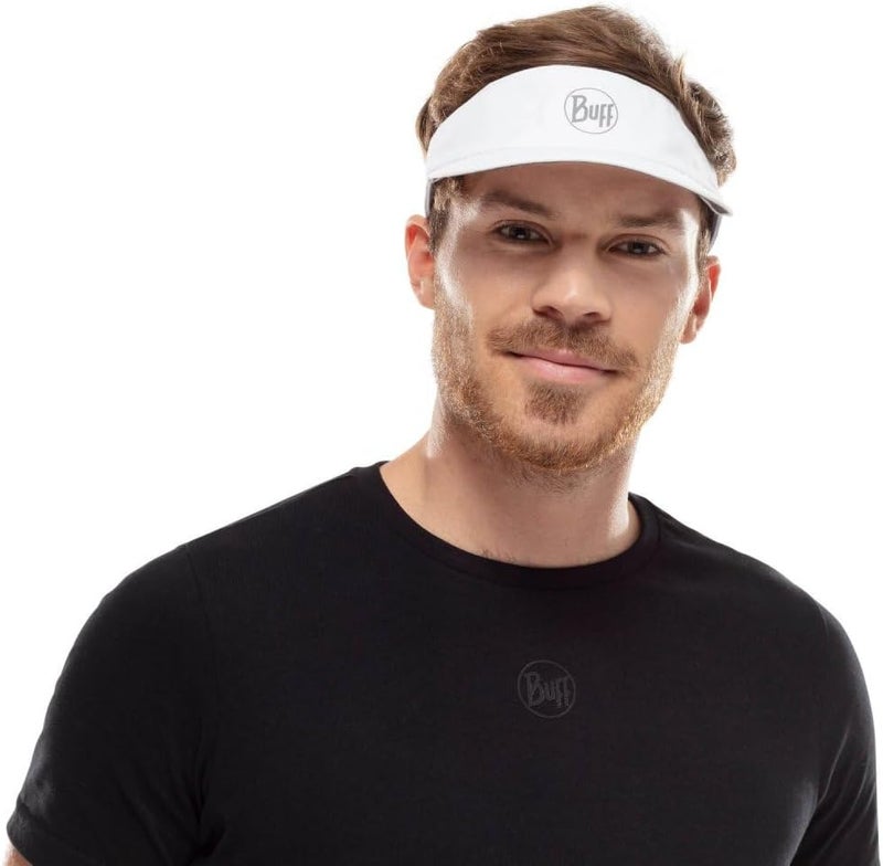 Buff Reflective Visor Cap R-Solid in White - Image 2