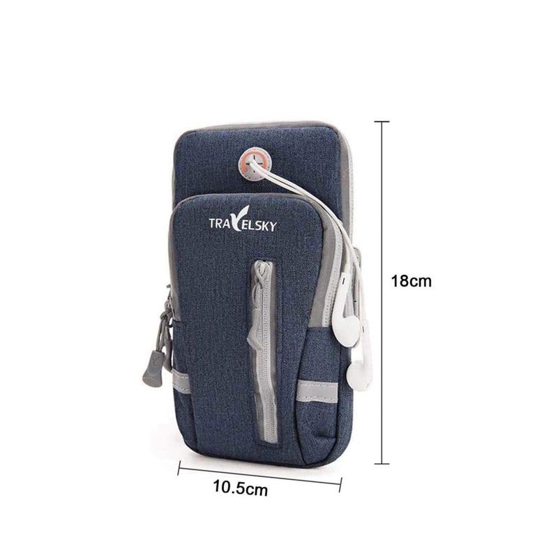 SOLARAE Running Phone Holder Bag, Sports Running Armband Adjustable Arm Bag Suitable for Outdoor Exercise, Phone Case Holder Compatible with Phones Under 6.9 inches - Image 5