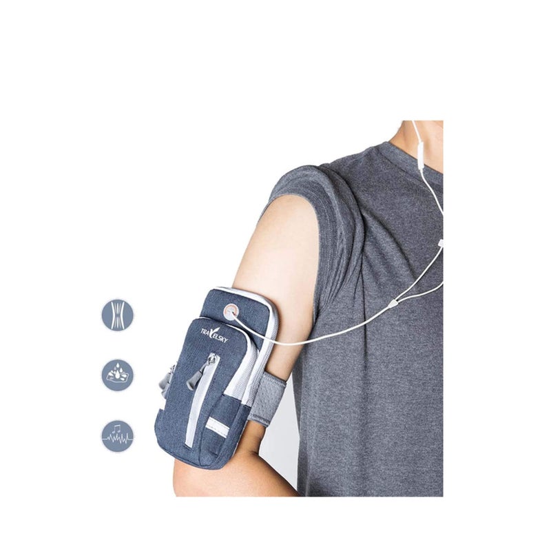 SOLARAE Running Phone Holder Bag, Sports Running Armband Adjustable Arm Bag Suitable for Outdoor Exercise, Phone Case Holder Compatible with Phones Under 6.9 inches - Image 4