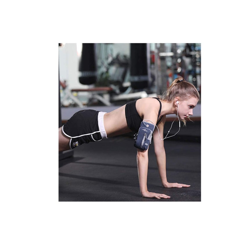 SOLARAE Running Phone Holder Bag, Sports Running Armband Adjustable Arm Bag Suitable for Outdoor Exercise, Phone Case Holder Compatible with Phones Under 6.9 inches - Image 2