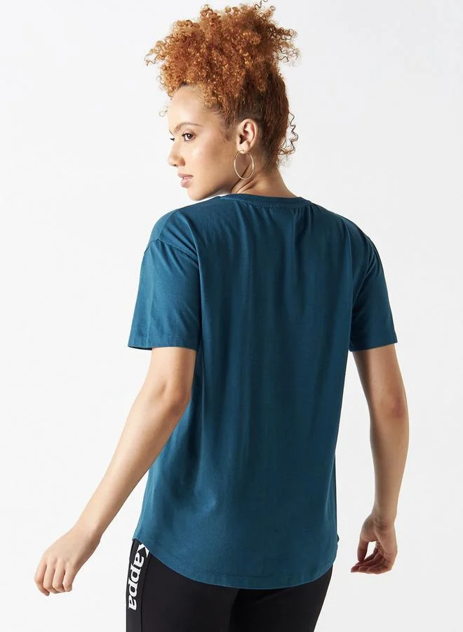 Kappa Kappa Logo Embroidered T-shirt with Short Sleeves