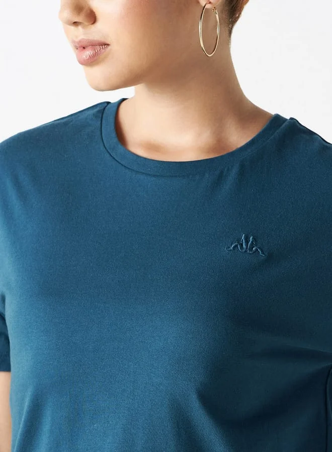 Kappa Kappa Logo Embroidered T-shirt with Short Sleeves