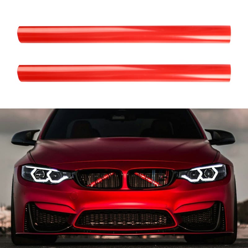 SPORTULI Grille Insert Stripes Replace for 2010-2016 BMW 5 Series F10 F18, 520i 523i 525i 528i 530i 535i 550i Accessories (Red, 5 series) - Image 1