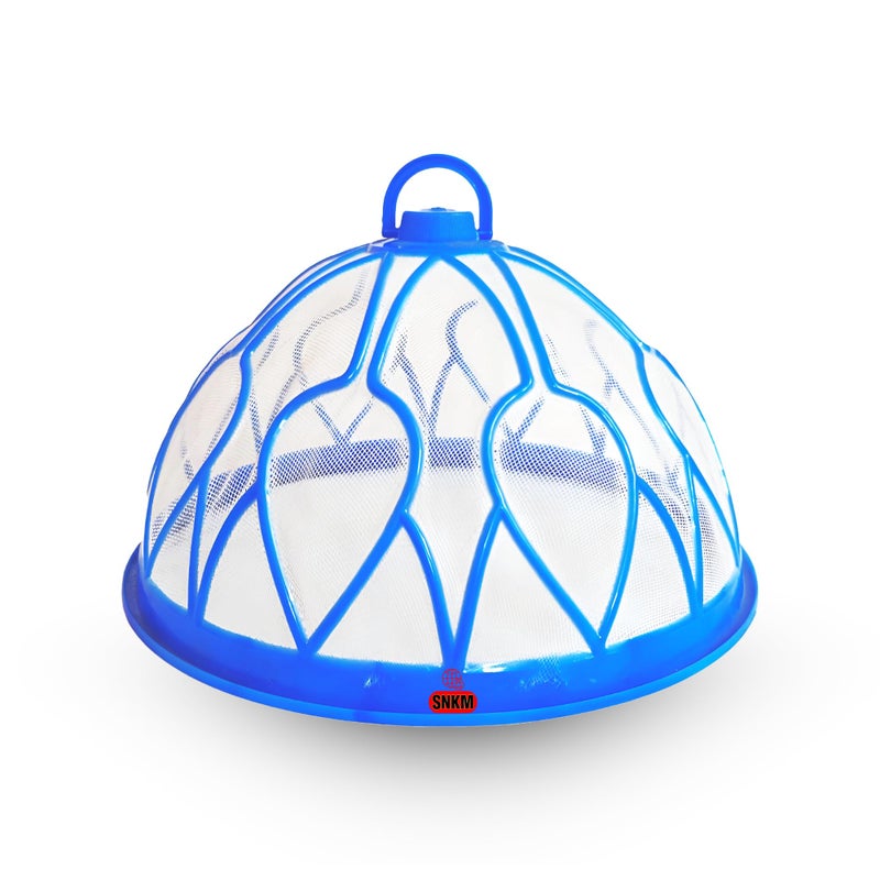 SNKM SNKM Premium Series Plastic Mesh Food Cover Dome with Hanging Hook Big Round Net for Kitchen | Insect Proof Dining Tables Food Covers (Multicolour, Large Size, 32 CM/12.5 Inch, Pack of 1)  - Image 1