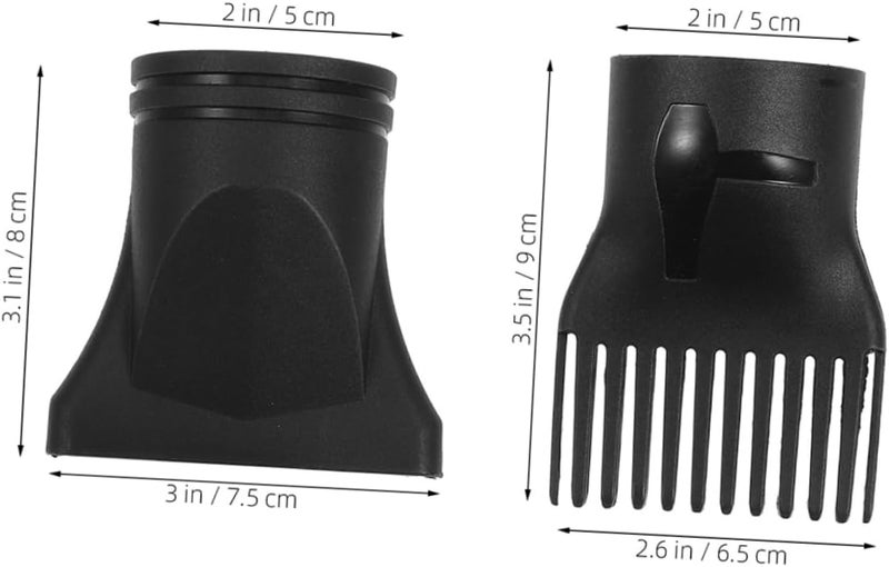 ibasenice 4pcs Hair Dryer Nozzle Compact Hair Styling Attachments Travel-Friendly Design for Precise Drying and Shaping - Image 2