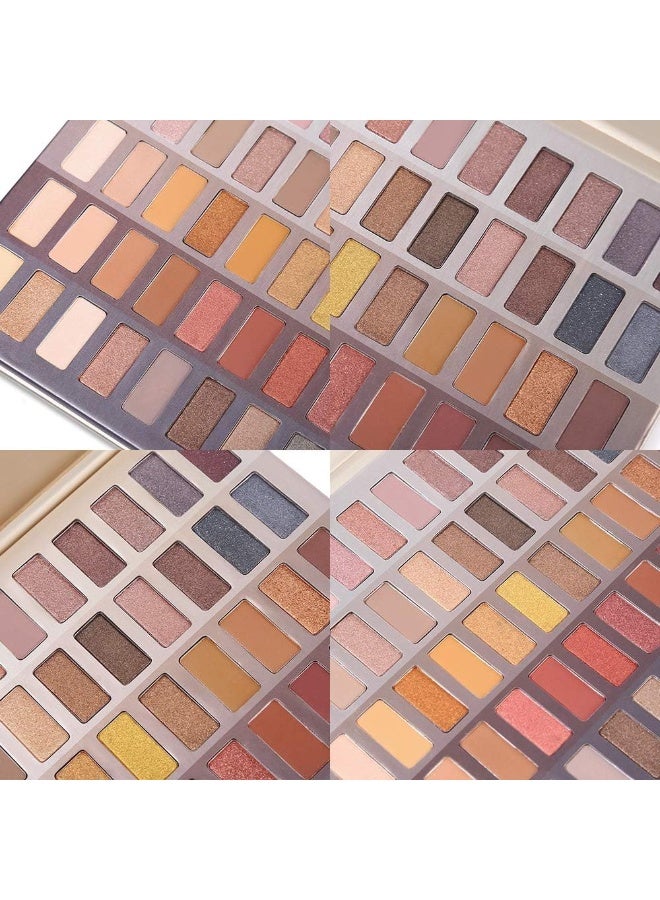 يوكانبي باليت ظلال عيون فاخرة ب 60 لون، باليت ظلال عيون لامعة غير لامعة عالية الصبغة، ظلال عيون لامعة معدنية غير لامعة، ألوان عارية متعددة الاستخدامات وظلال جريئة لإطلالات سموكي ورائعة، مثالية للاستخدام اليومي والمناسبات الخاصة - Image 4