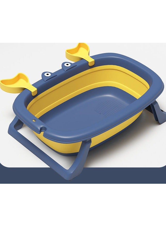 حوض استحمام محمول للأطفال مع وسادة، قابل للطي للأطفال الصغار، بدعم للانزلاق والسلامة. - Image 3