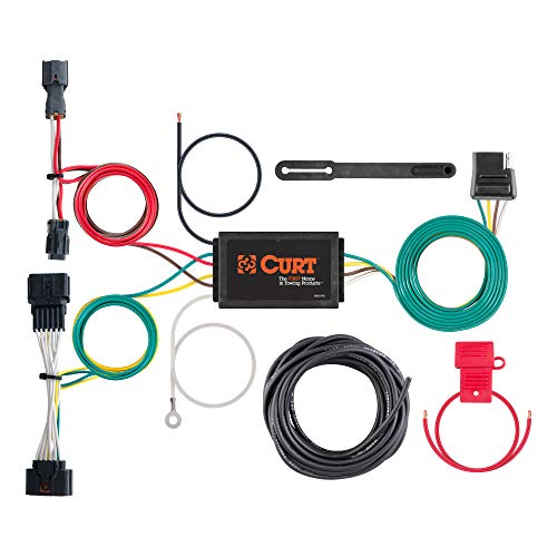 CURT 56321 Vehicle-Side Custom 4-Pin Trailer Wiring Harness, Fits Select Kia Sportage , Black - Image 1