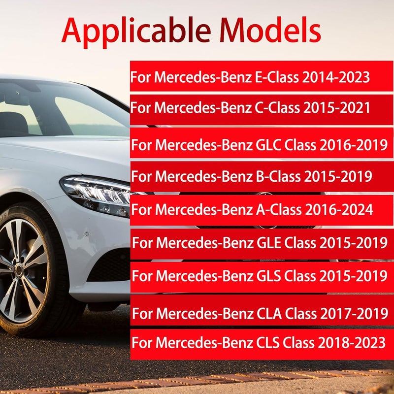 طرف ماسورة العادم الخلفي للسيارة DWVV لمرسيدس بنز C Class w205، غطاء أنبوب المصد الخلفي لمرسيدس بنز E Class w213 (أسود) تصميم بسيط خليجي - Image 2