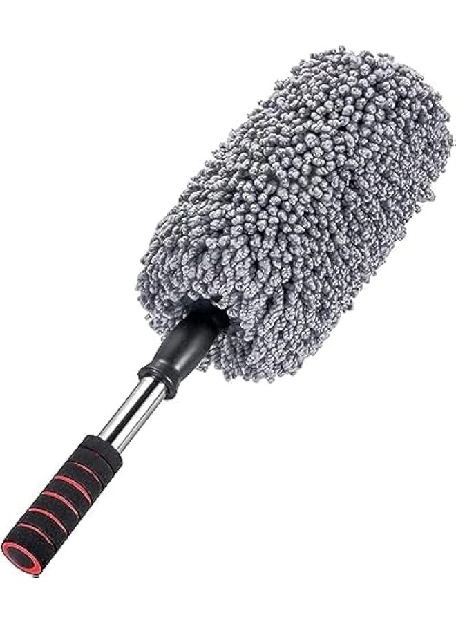 promass Super Soft Microfiber Car Duster Exterior with Extendable Handle, Car Brush Duster for Car Cleaning Dusting - Image 1