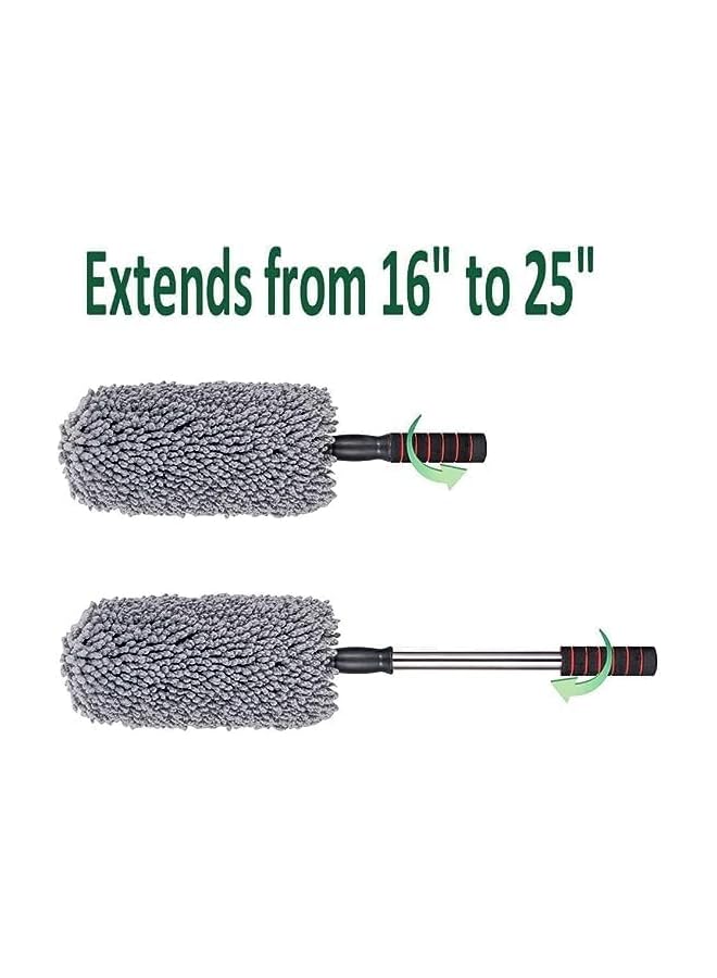 promass Super Soft Microfiber Car Duster Exterior with Extendable Handle, Car Brush Duster for Car Cleaning Dusting - Image 3