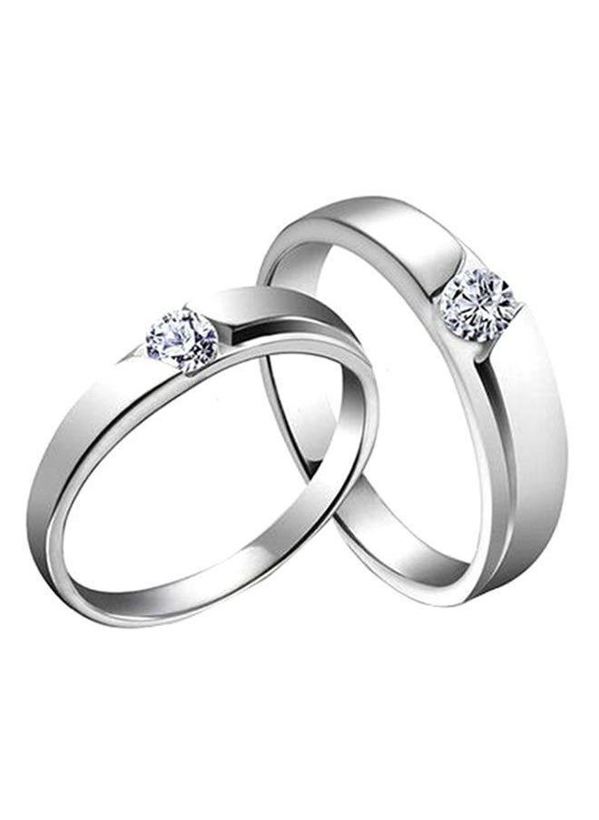 NIBEMINENT 925 Sterling Silver Couple Ring Set  - Image 3
