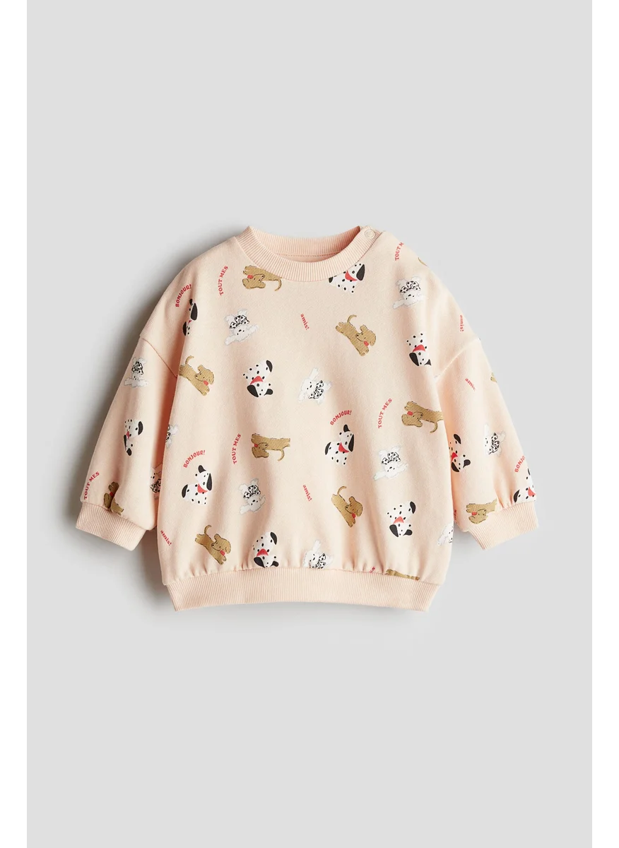 اتش اند ام Printed Cotton Sweatshirt