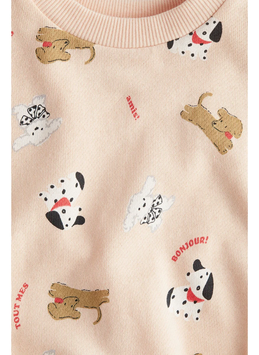 اتش اند ام Printed Cotton Sweatshirt