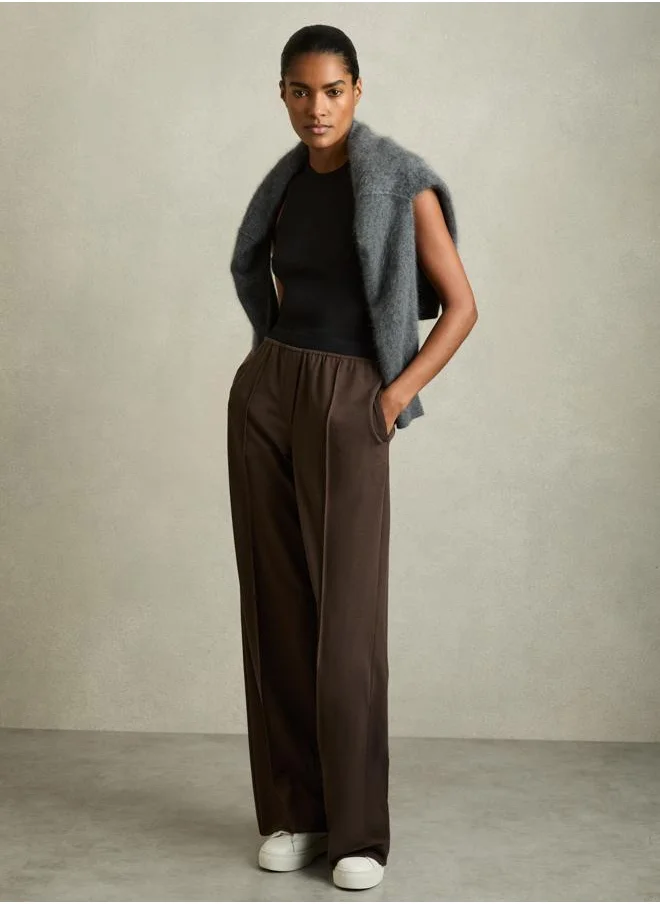 REISS Waistband Wide Leg Trouser