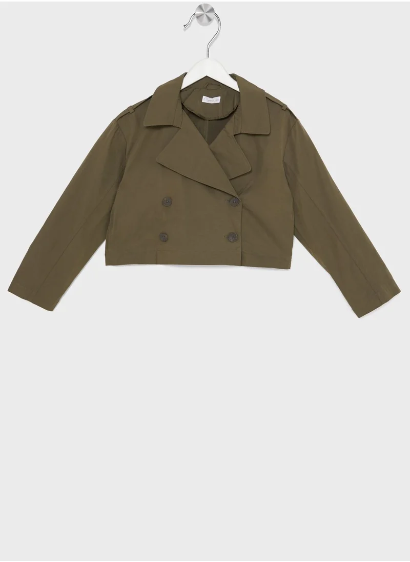 MANGO Youth Double Breasted Jacket