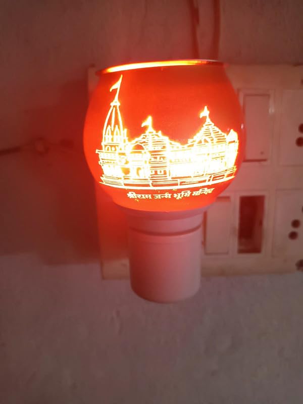 SHREE HANS CREATION SHREE HANS CREATION Ceramic Kapur Dani Electrical Camphor Diffuser Home Fragrance Oil Burner Aroma Night Lamp Pcs1 Ram MandirP 