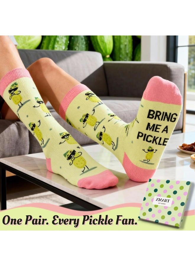 Zmart Funny Pickle Lover Gifts Pickle Socks, Funny Socks For Women With Sayings, If You Can Read This - Image 3