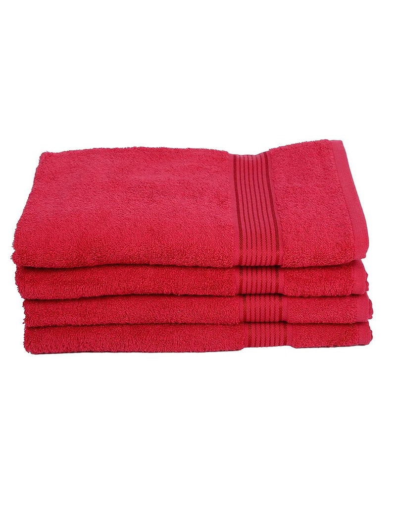 KOPA by Bianca 400 GSM 100% Cotton Soft Terry Towel l 4pc Bath Towel l Cotton Bath Towel l Bath Towel Cotton l D`Ross l Red - Image 4