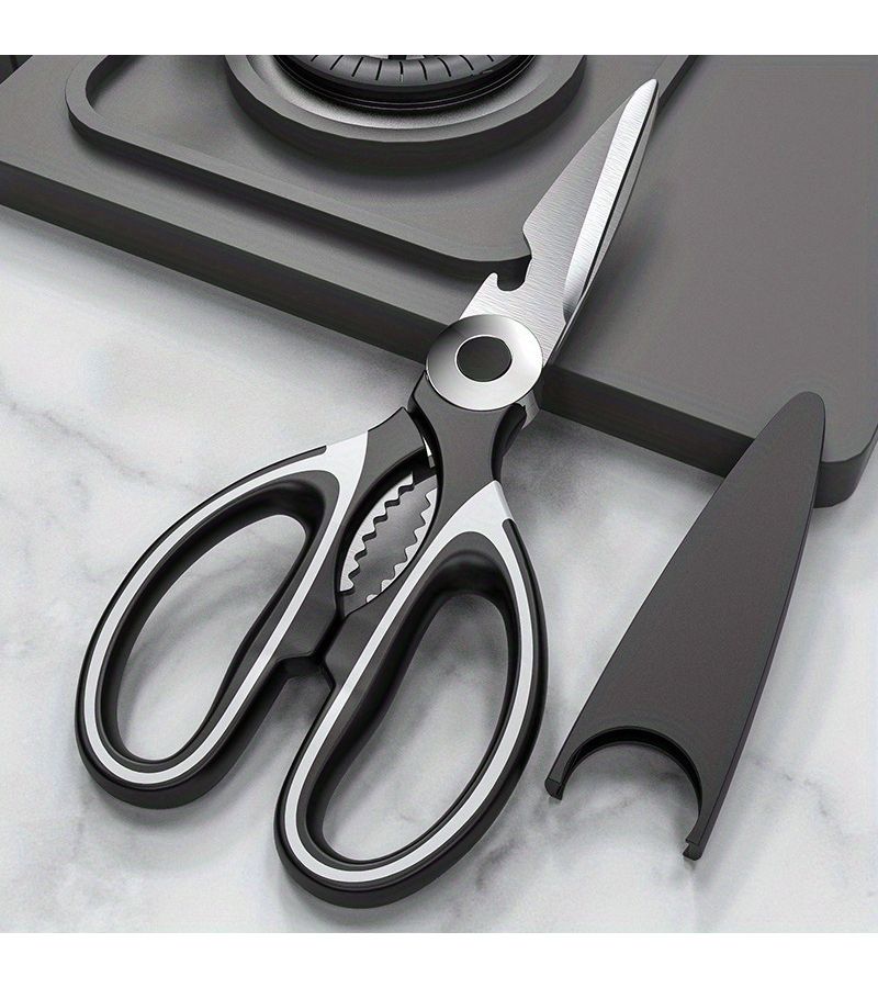 Multi Functional Kitchen Scissors Stainless Steel Strong Chicken Bone Scissors Food Accessories Grilled Meat Duck And Fish Bone Scissors Pink - Image 2