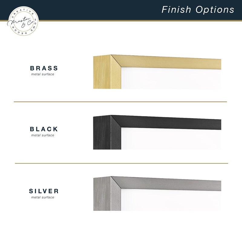 MCS Master & Co. Foundry Metal 18x18 Matted Picture Frame with 8x8 Photo Display, Black Vertical & Horizontal Wall Hanging Frame for Photos & Artwork (1-Pack) - Image 5