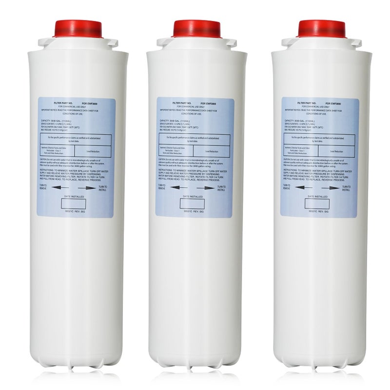 ZUCCIO 51300C Replacement Filter 3Pack No Chip Large 3000 Gallon Capacity Compatible with EWF3000 ERF750 51299C 55898C 51300ABC Series - Image 2