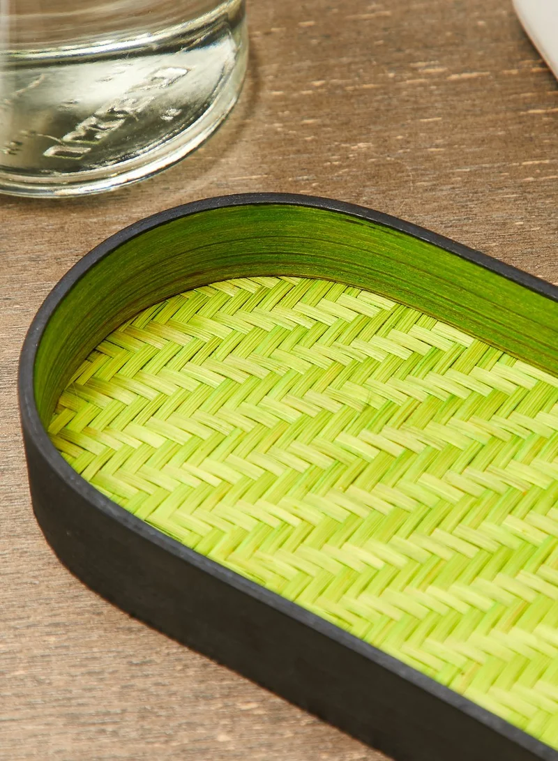 Ayra Green Bamboo Chip And Dip Tray
