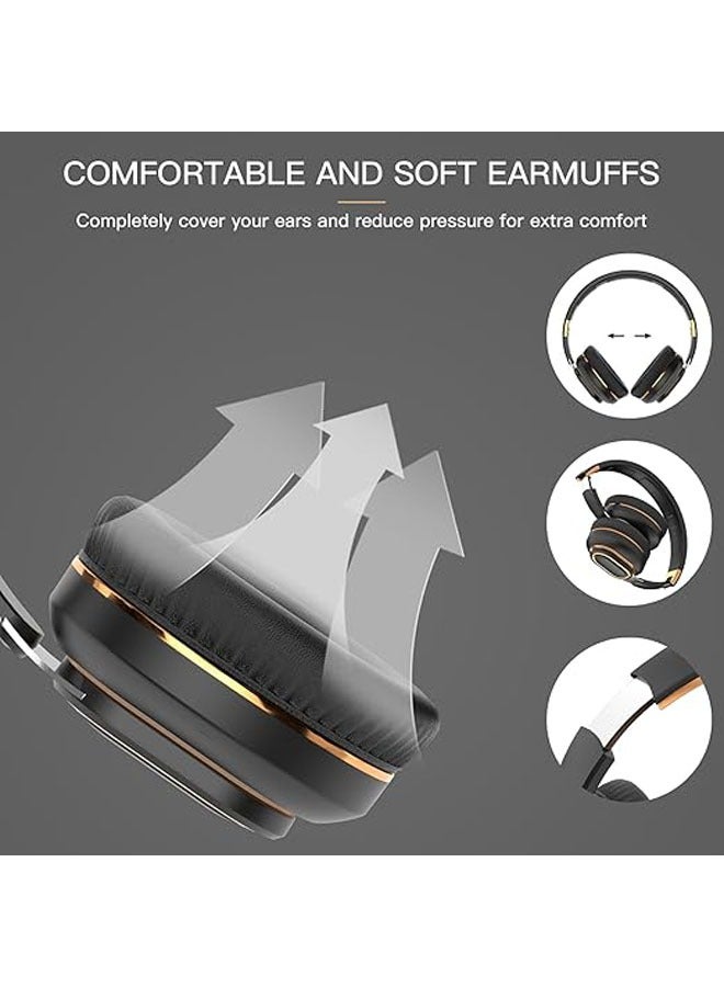 General Wireless Over-Ear Headphones 5.0 with Surround Noise Cancellation HiFi Stereo Bluetooth Sound Headphones with Foldable Microphone Comfort Fast Charging Headphones  - Image 5