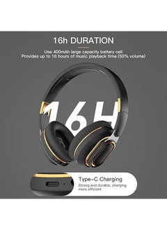 General Wireless Over-Ear Headphones 5.0 with Surround Noise Cancellation HiFi Stereo Bluetooth Sound Headphones with Foldable Microphone Comfort Fast Charging Headphones  - Image 4