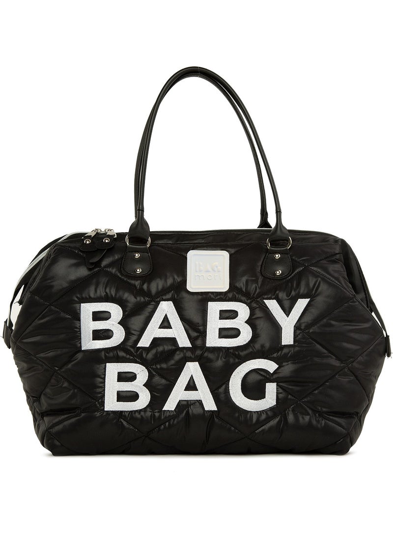 Bagmori Embroidered Quilted Inflatable Mother Baby Bag  - Image 1