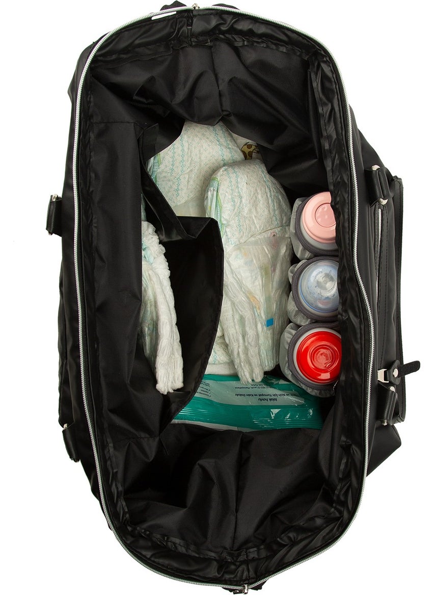 Bagmori Embroidered Quilted Inflatable Mother Baby Bag  - Image 4