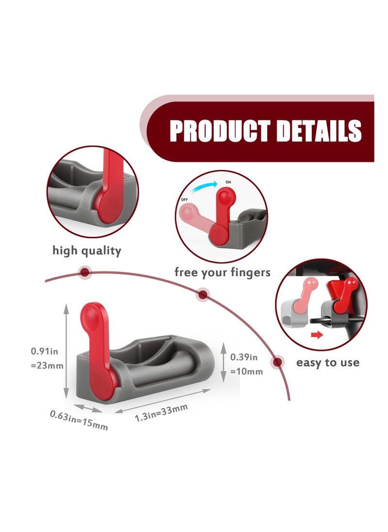 Trigger Lock for Dyson V6, V7, V8, V10, V11, V15 Vacuum Cleaners - Power Button Control Clamp, Power Switch Attachments (2 Pack) - Compatible with Absolute, Animal, and Motorhead Models.