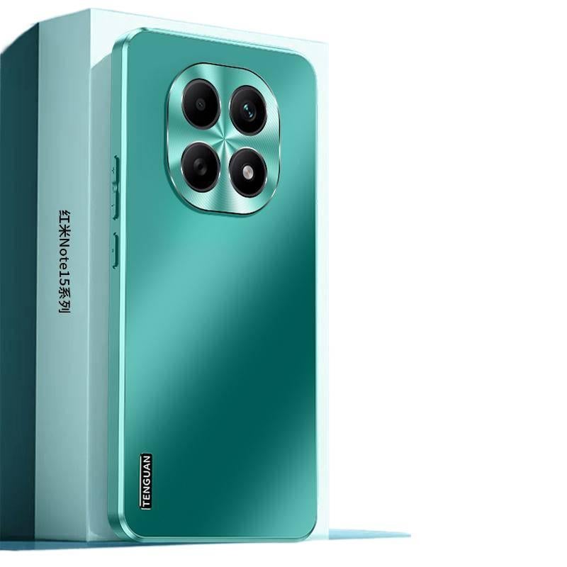 غطاء واقي بAcrylic لـ Redmi Note 15 مع مقاوم للصدمات وحماية من السقوط مع مقاوم للصدمات مع تغطية كاملة مع ملمس غير لامع باللون أخضر من الأكريليك باللون الأخضر باللون الأحمر - Image 1