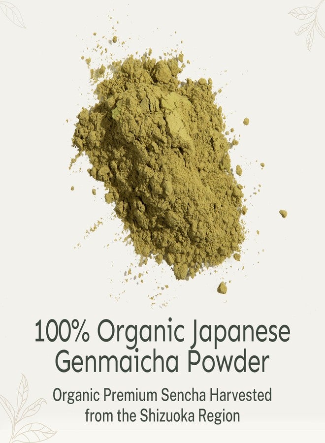 Yu Tea Organic Genmaicha Green Tea Powder, 75 Servings | Japanese Green Tea & Roasted Brown Rice | Low Caffeine & Unsweetened | Relaxation, Antioxidants & Digestion | Resealable Pouch, 2.65 oz - Image 3
