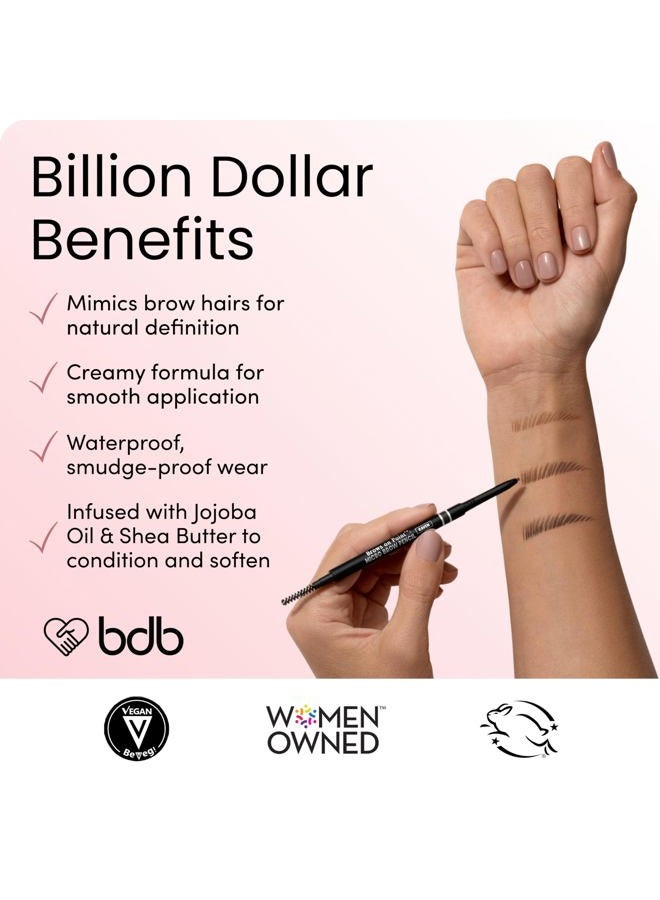 Billion Dollar Brows Brows On Point Micro Brow Pencil - Taupe - Image 5