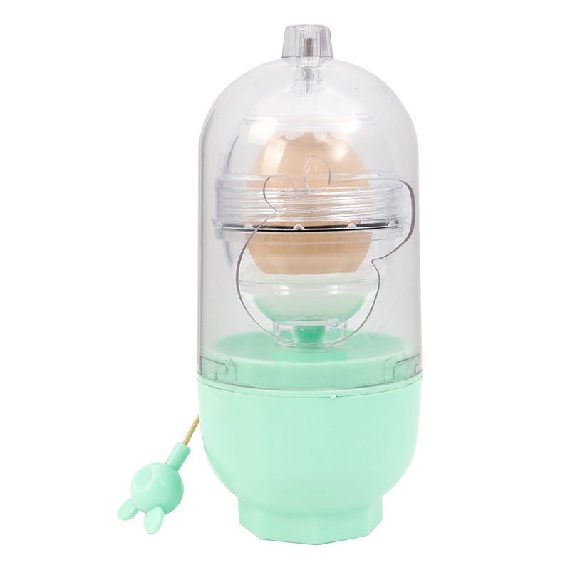 Internet Celebrity Explosions Whirlwind Golden Egg Ripper Artifact Creative Egg Ripper Egg Mixing Egg Shaker Manual Egg Shaker Piggy light green + adjustment silicone + spare rope - Image 4