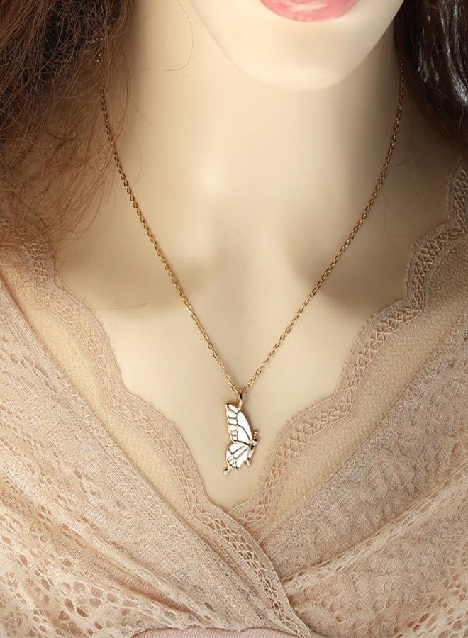 Hodaqe 2 Pcs Butterfly Necklace for Girls and Women Best Friend Friendship, Alloy Fashion Necklace Gift for Forever Best Friend - Image 4