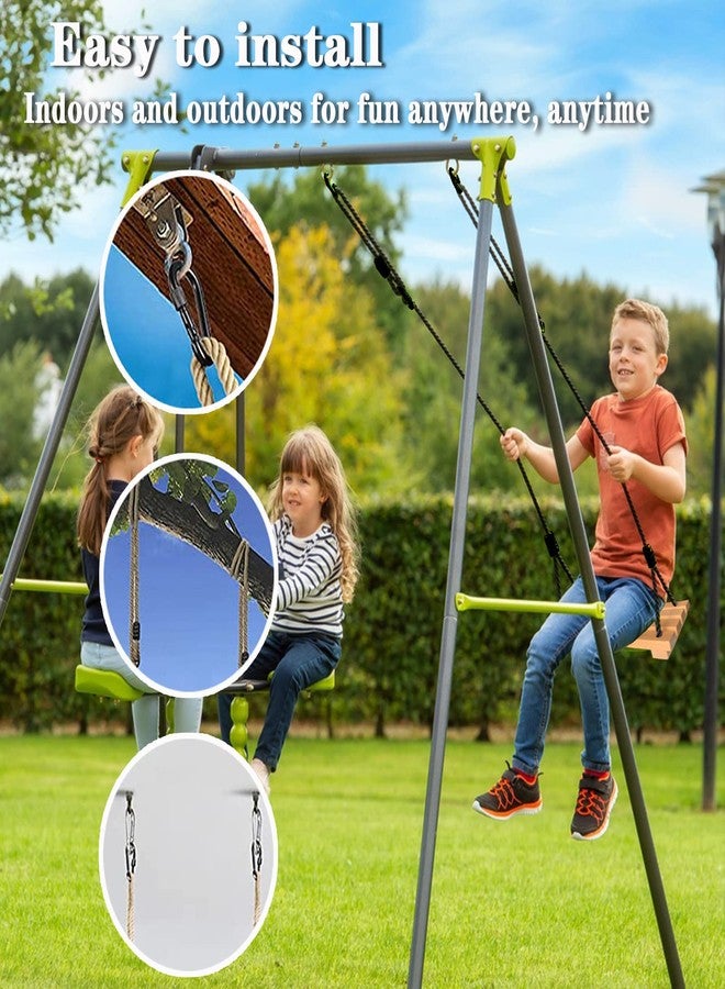 Favuit Wooden Swing Seat, Hanging Tree Swing for Adults Kids Outdoor Wood Swing Set Accessories with Height Adjustable Nylon Hanging Rope for Backyard Patio Garden Playground (26"x12") - Image 5