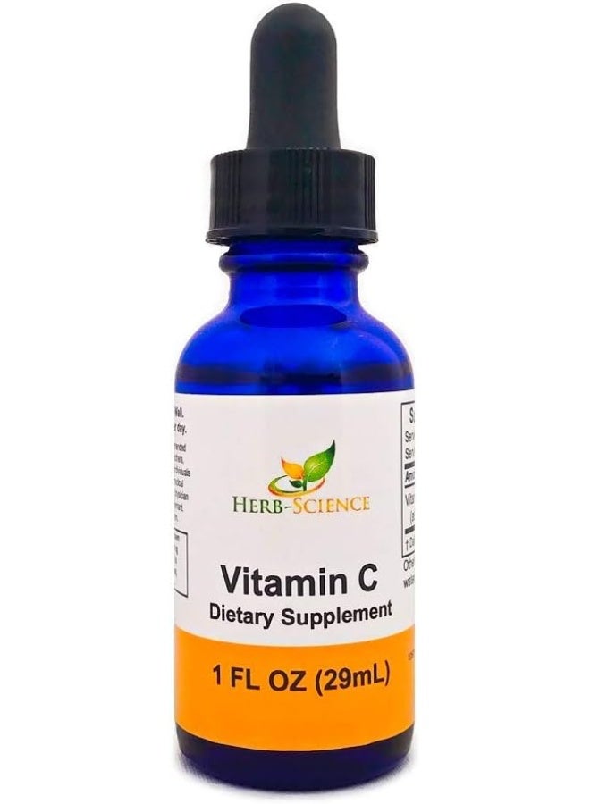 Herb-Science Liquid Vitamin C - High Absorption, Fat Soluble VIT C, Antioxidant Supplement, Higher Bioavailability Immune System Support, Alcohol Free - Image 1