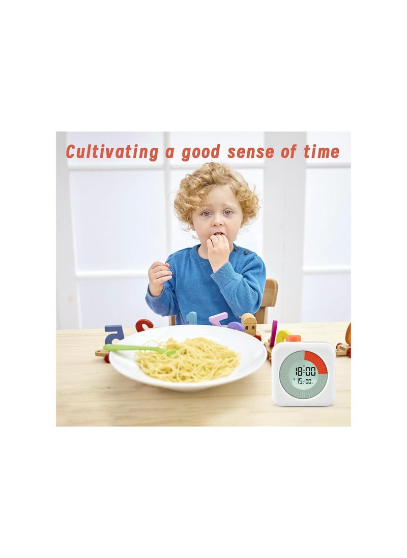 SYOSI - Interactive 60-Minute Visual Timer for Kids & Adults, Easy-to-Read Countdown Clock with Alarm, Time Management Tool for Classroom, Homework, Kitchen & Office, Dual Mode, Snooze Function, Portable - Image 1