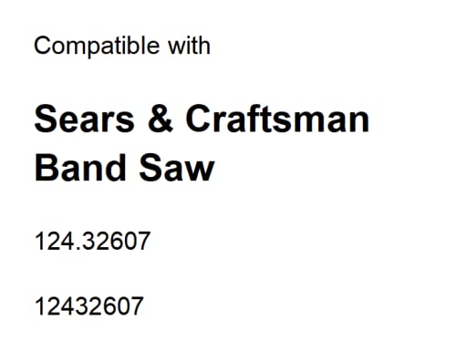msspett Drive Belt Compatible with 124.32607 12432607 Band Saw Poly V Belt 2PCS - Image 2
