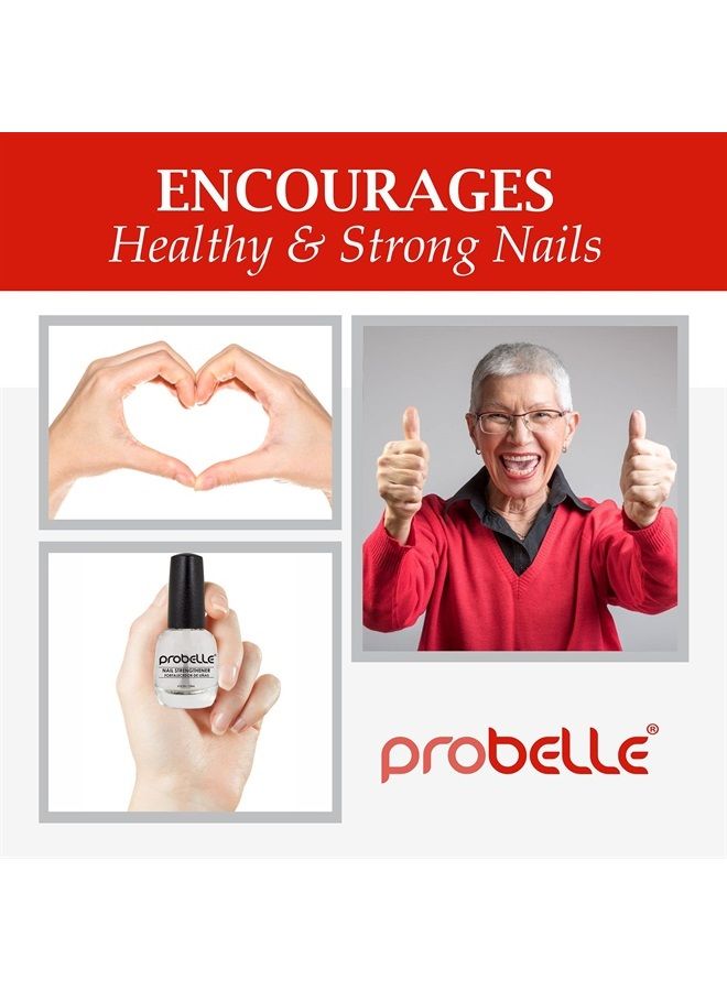Probelle Nail Strengthener, Nail Strengthening Treatment, Nail Growth and Repair, Stops Peeling, Splits, Chips, Cracks, and Strengthens Nails (0.50 ounces, 1) - Image 5