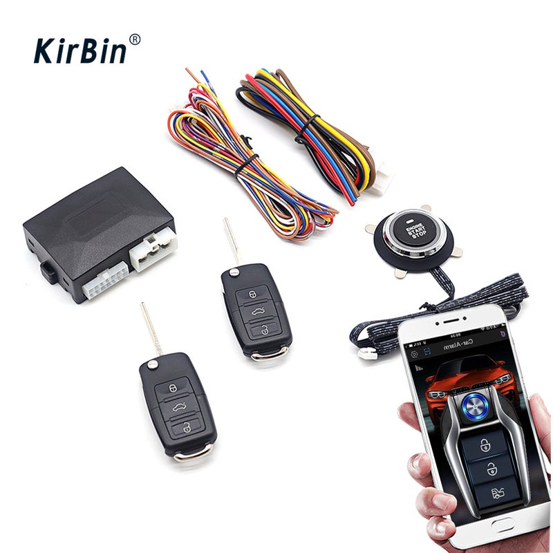 [Source Manufacturer] Car Alarm Keyless Entry One-Button Start Modification Remote Start Mobile Phone Control Car - Image 5