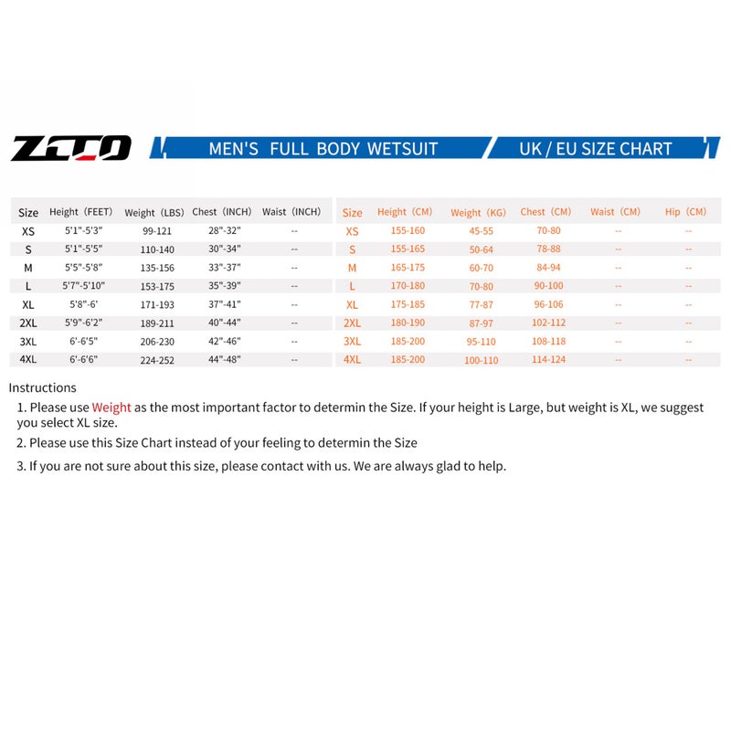 ZCCO Wetsuits Men's 3mm Premium Neoprene Full Sleeve Dive Skin for Spearfishing,Snorkeling, Surfing,Canoeing,Scuba Diving Wet Suits (Black, M) - Image 2