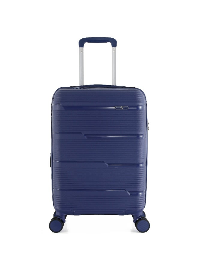 HT H.T Carry-On Luggage Suitcase–Durable Hard Shell Suitcases with Spinner Wheels, Telescopic Handle & Anti-Theft Zippers (38 Litre, Lightweight Travel Suitcase) (Blue, Carry-On/Cabin 20"-Inch) - Image 1